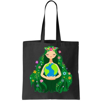 Green Mother Earth Day Gaia Save Our Planet Tote Bag