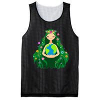 Green Mother Earth Day Gaia Save Our Planet Mesh Reversible Basketball Jersey Tank