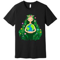 Green Mother Earth Day Gaia Save Our Planet Premium T-Shirt