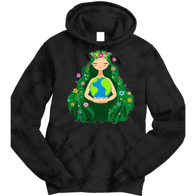 Green Mother Earth Day Gaia Save Our Planet Tie Dye Hoodie