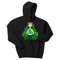 Green Mother Earth Day Gaia Save Our Planet Kids Hoodie