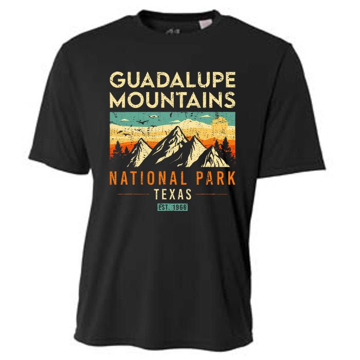 Guadalupe Mountains Est 1966 Texas Retro National Park Cooling Performance Crew T-Shirt