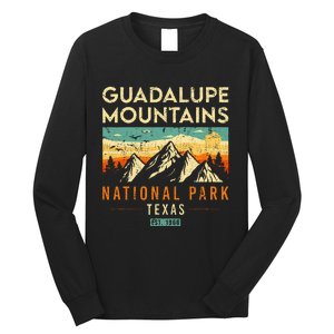 Guadalupe Mountains Est 1966 Texas Retro National Park Long Sleeve Shirt