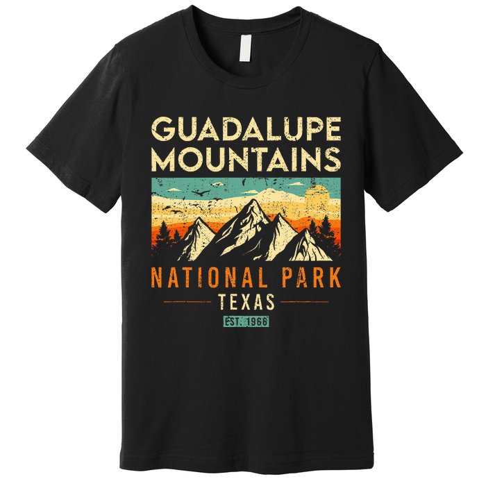 Guadalupe Mountains Est 1966 Texas Retro National Park Premium T-Shirt