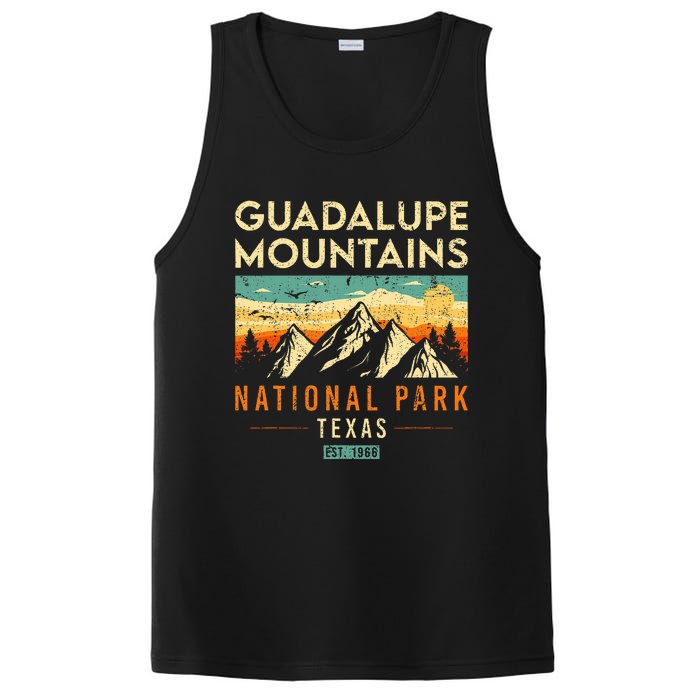 Guadalupe Mountains Est 1966 Texas Retro National Park PosiCharge Competitor Tank