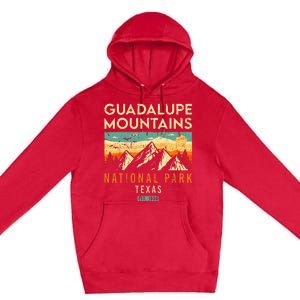 Guadalupe Mountains Est 1966 Texas Retro National Park Premium Pullover Hoodie