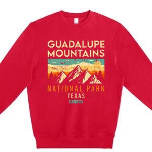 Guadalupe Mountains Est 1966 Texas Retro National Park Premium Crewneck Sweatshirt