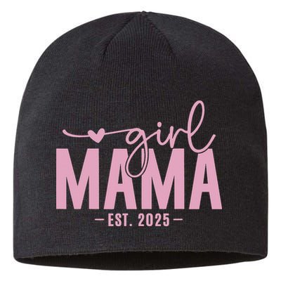 Girl Mama Est 2025 Girl Mom Pregnancy Mom To Be Mom Of Girl Sustainable Beanie