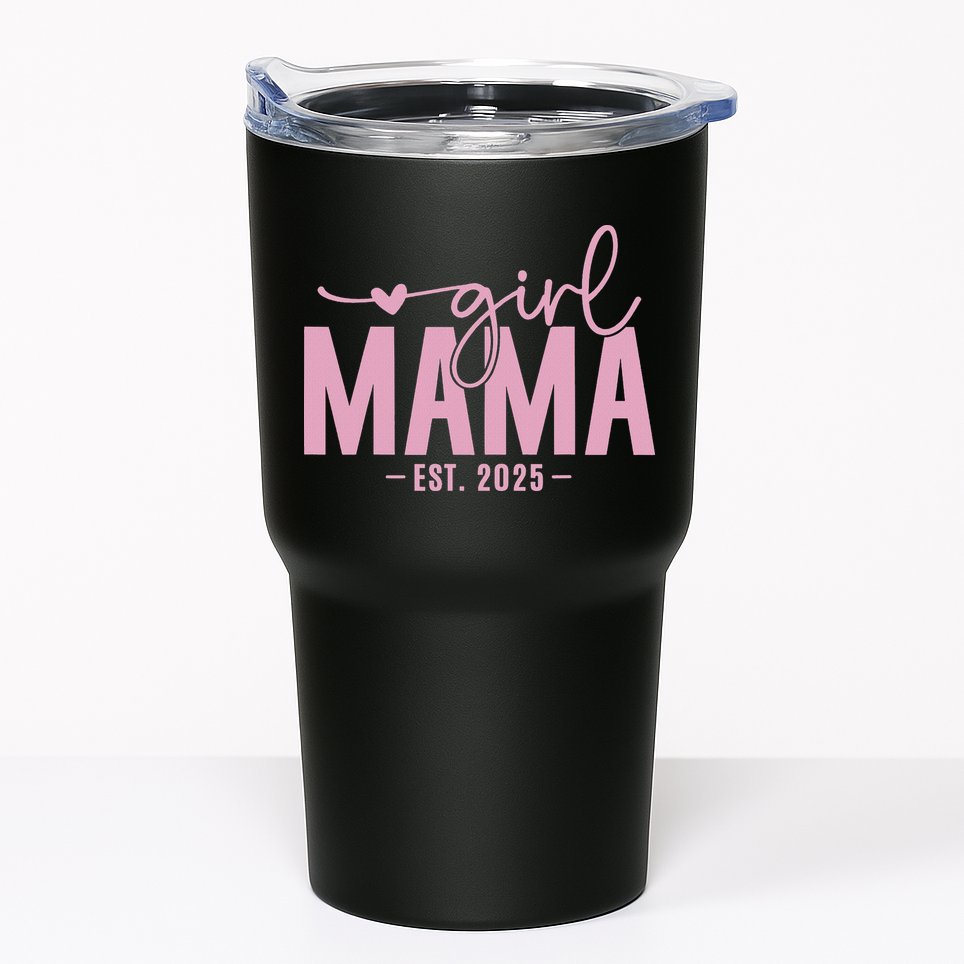 Girl Mama Est 2025 Girl Mom Pregnancy Mom To Be Mom Of Girl Tumbler