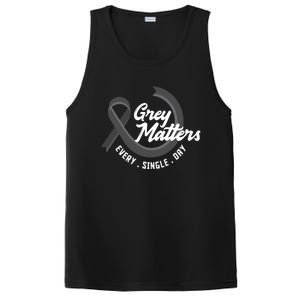 Grey Matters Every Single Day Fighter Brain Tumor Awareness Gift PosiCharge Competitor Tank