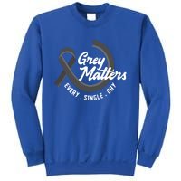 Grey Matters Every Single Day Fighter Brain Tumor Awareness Gift Sweatshirt