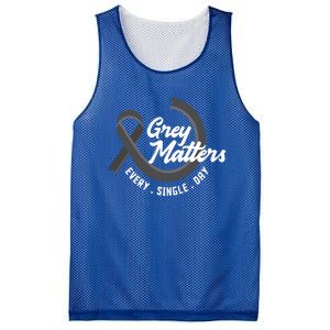 Grey Matters Every Single Day Fighter Brain Tumor Awareness Gift Mesh Reversible Basketball Jersey Tank