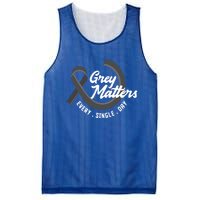 Grey Matters Every Single Day Fighter Brain Tumor Awareness Gift Mesh Reversible Basketball Jersey Tank