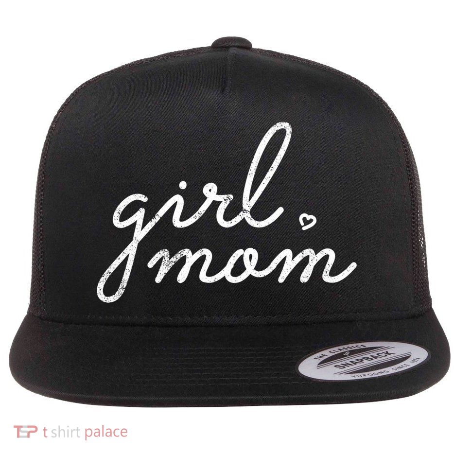 Girl Mom Empowered Mother Of 'S Mother's Day Gift Flatbill Hat