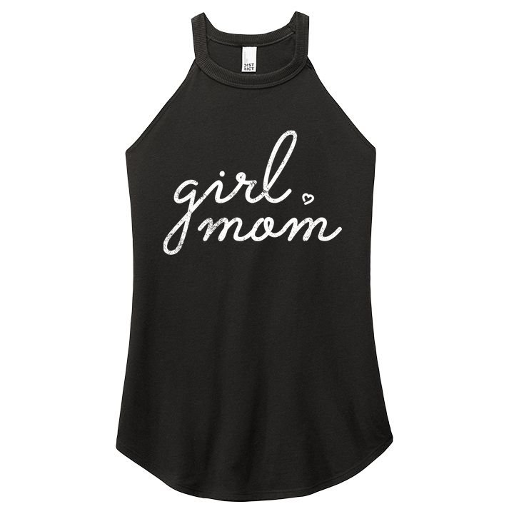 Girl Mom Empowered Mother Of 'S Mother's Day Gift Women's Perfect Tri Rocker Tank