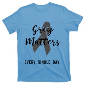 Grey Matters Every Single Day Meaningful Gift Brain Tumor Cancer Funny Gift T-Shirt