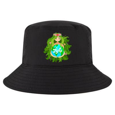 Green Mother Earth Day Gaia Save Our Planet Gift Cool Comfort Performance Bucket Hat