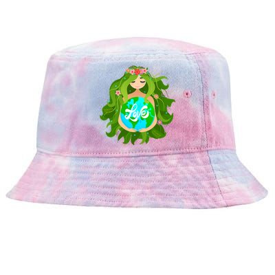 Green Mother Earth Day Gaia Save Our Planet Gift Tie-Dyed Bucket Hat