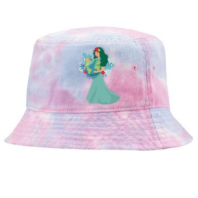 Green Mother Earth Day Save Our Planet Earth Day Funny Gift Tie-Dyed Bucket Hat