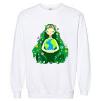 Green Mother Earth Day Gaia Save Our Planet Women Garment-Dyed Sweatshirt