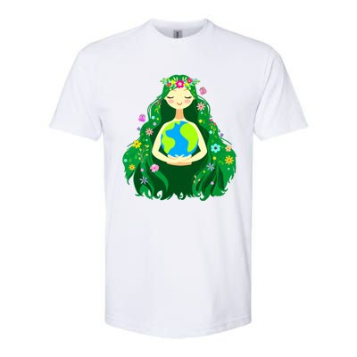 Green Mother Earth Day Gaia Save Our Planet Women Softstyle CVC T-Shirt