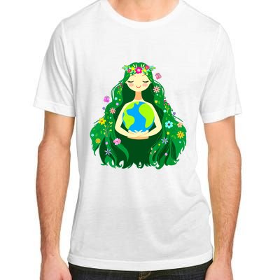 Green Mother Earth Day Gaia Save Our Planet Women Adult ChromaSoft Performance T-Shirt