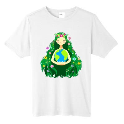 Green Mother Earth Day Gaia Save Our Planet Women Tall Fusion ChromaSoft Performance T-Shirt