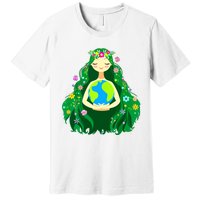 Green Mother Earth Day Gaia Save Our Planet Women Premium T-Shirt