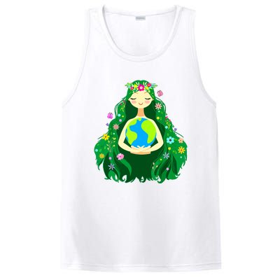 Green Mother Earth Day Gaia Save Our Planet Women PosiCharge Competitor Tank