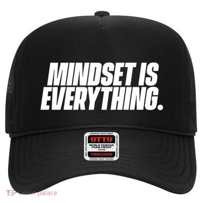 Growth Mindset Entrepreneur Teacher Fitness Motivation Gift High Crown Mesh Back Trucker Hat