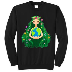 Green Mother Earth Day Gaia Save Our Planet Sweatshirt