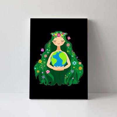 Green Mother Earth Day Gaia Save Our Planet Canvas