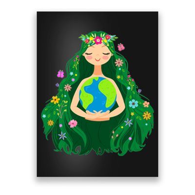 Green Mother Earth Day Gaia Save Our Planet Poster