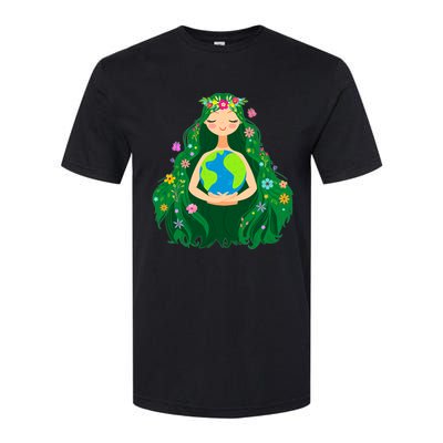 Green Mother Earth Day Gaia Save Our Planet Softstyle CVC T-Shirt