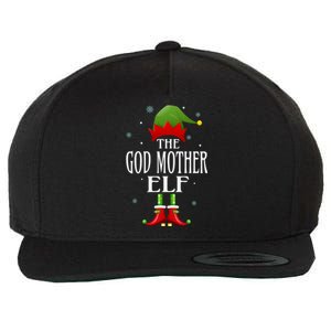 God Mother Elf Xmas Matching Family Group Christmas Party Cute Gift Wool Snapback Cap