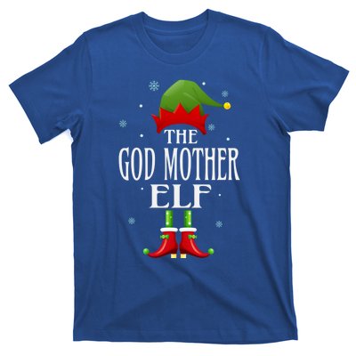 God Mother Elf Xmas Matching Family Group Christmas Party Cute Gift T-Shirt