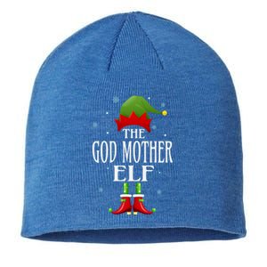 God Mother Elf Xmas Matching Family Group Christmas Party Cute Gift Sustainable Beanie