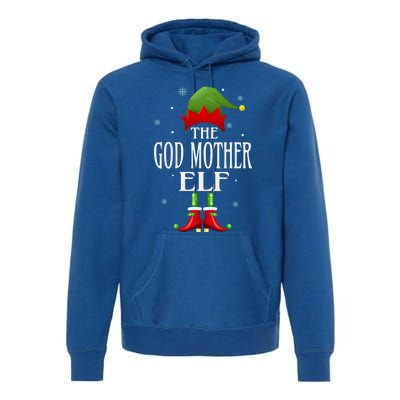 God Mother Elf Xmas Matching Family Group Christmas Party Cute Gift Premium Hoodie