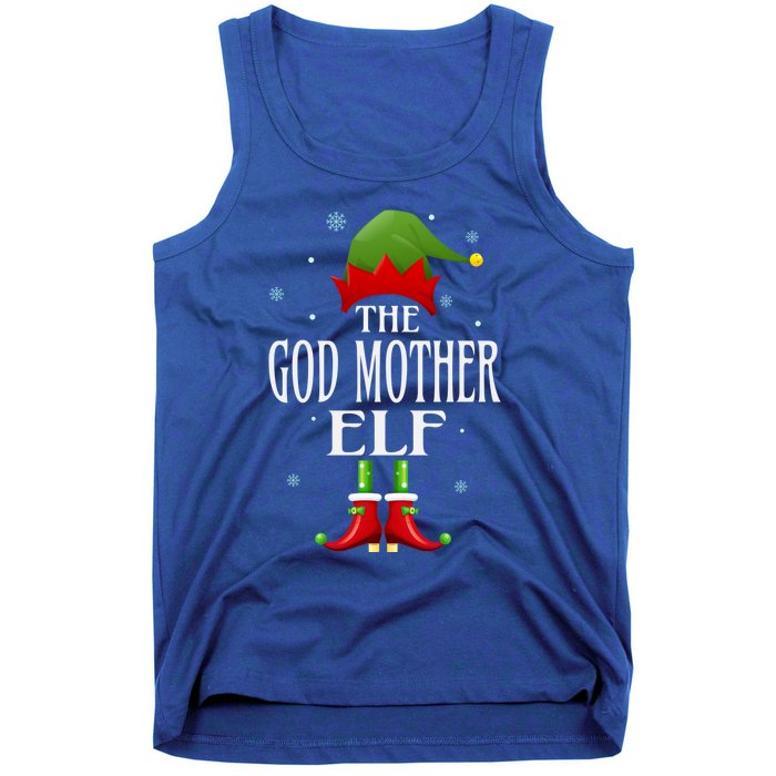 God Mother Elf Xmas Matching Family Group Christmas Party Cute Gift Tank Top