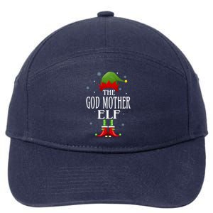 God Mother Elf Xmas Matching Family Group Christmas Party Cute Gift 7-Panel Snapback Hat