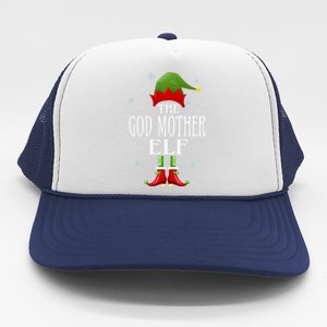 God Mother Elf Xmas Matching Family Group Christmas Party Cute Gift Trucker Hat