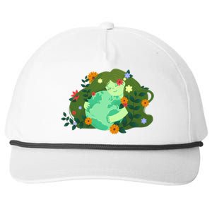 Green Mother Earth Day Save Our Planet Earth Day Gift Snapback Five-Panel Rope Hat