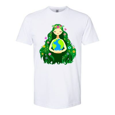 Green Mother Earth Day Gaia Save Our Planet Women Softstyle CVC T-Shirt