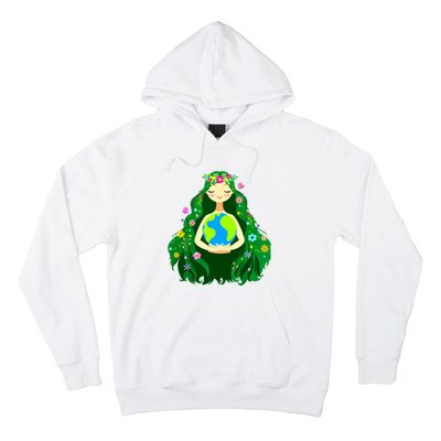 Green Mother Earth Day Gaia Save Our Planet Women Hoodie