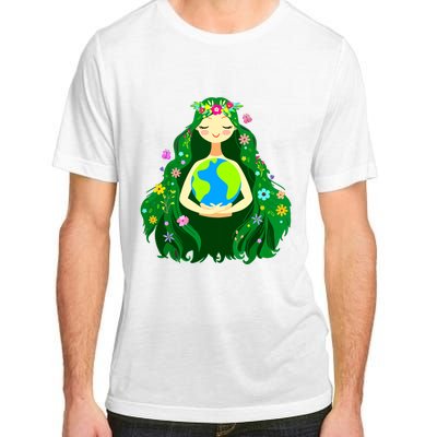 Green Mother Earth Day Gaia Save Our Planet Women Adult ChromaSoft Performance T-Shirt