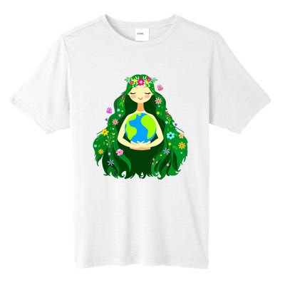 Green Mother Earth Day Gaia Save Our Planet Women Tall Fusion ChromaSoft Performance T-Shirt