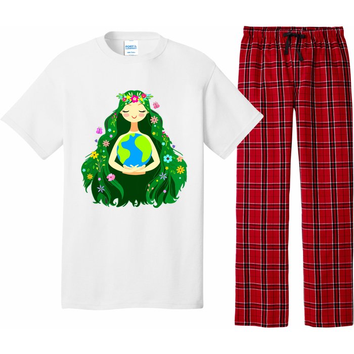 Green Mother Earth Day Gaia Save Our Planet Women Pajama Set