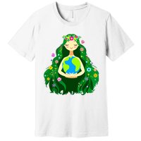 Green Mother Earth Day Gaia Save Our Planet Women Premium T-Shirt