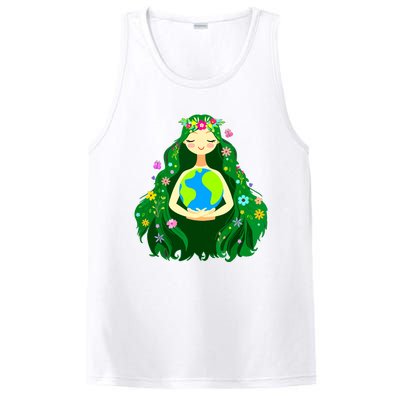 Green Mother Earth Day Gaia Save Our Planet Women PosiCharge Competitor Tank