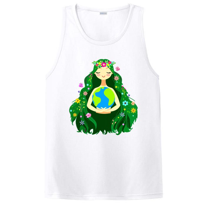 Green Mother Earth Day Gaia Save Our Planet Women PosiCharge Competitor Tank